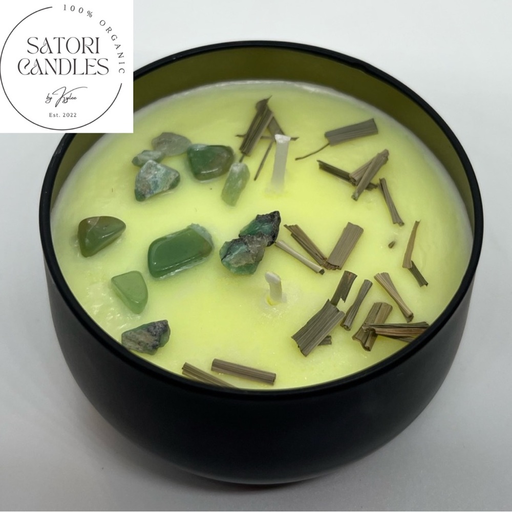Lemongrass Green Aventurine Candle 🕯
